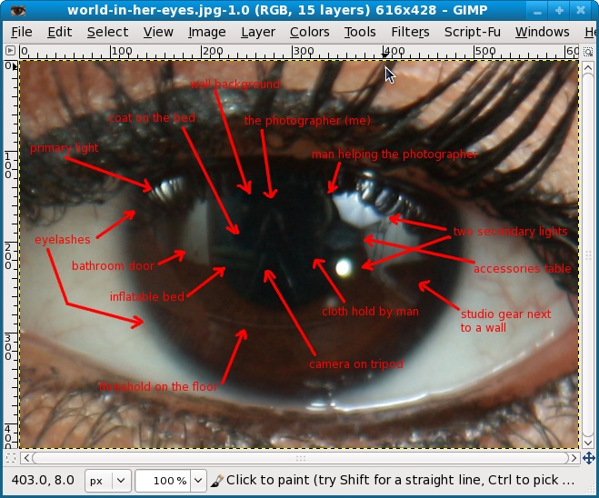 world in eye