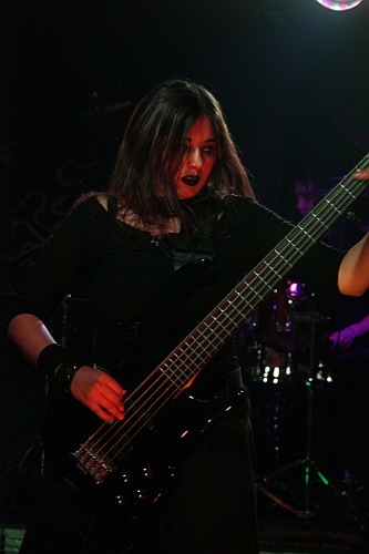 Goth girl guitar player