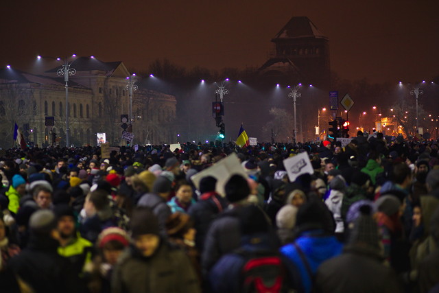Anti-corruption protest in Bucharest