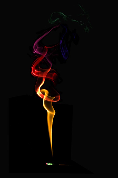 smoke in colors